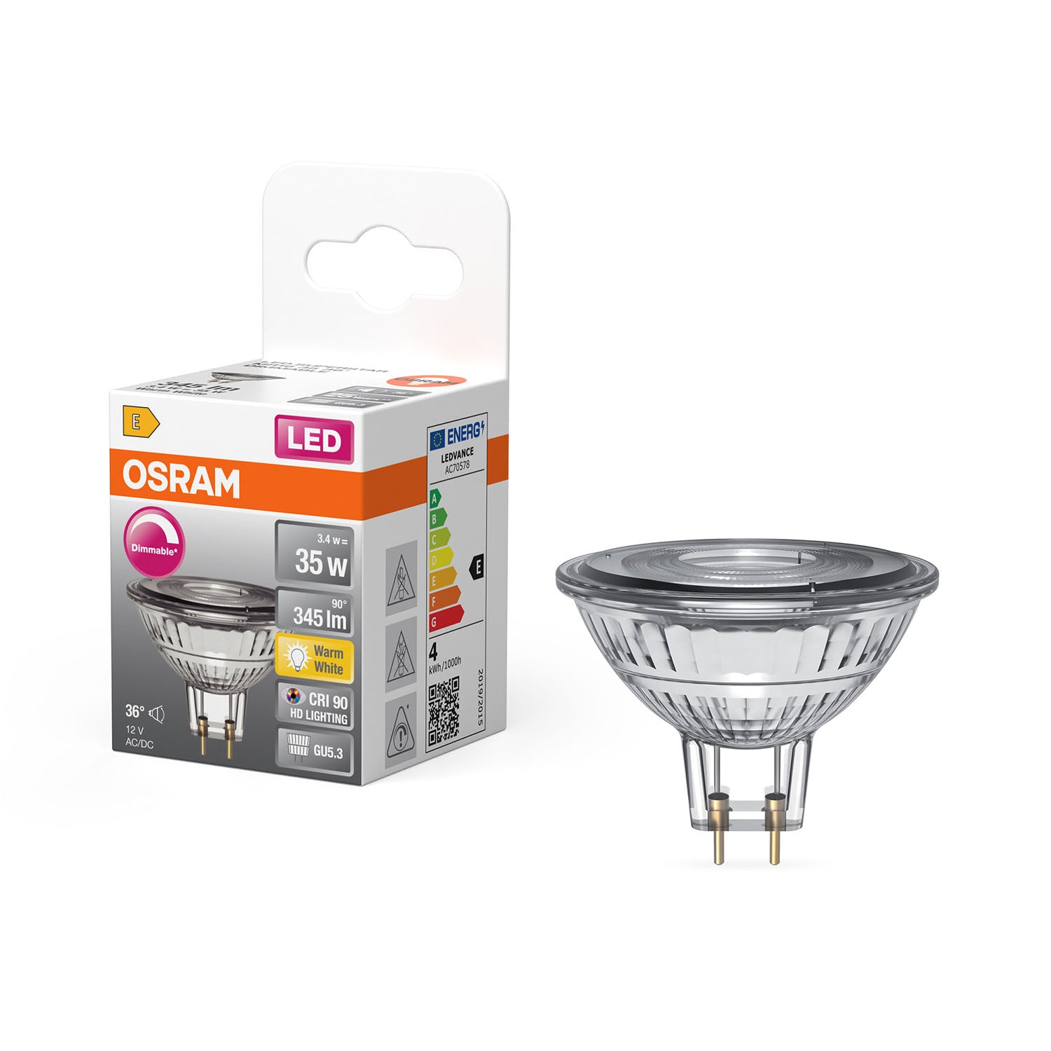osram-osram-led-superstar-mr16 12V 3,4W 927 GU5,3